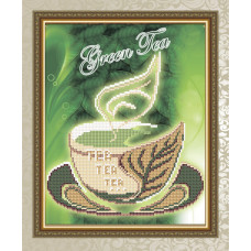 Рисунок на ткани арт. VKA4044 Зеленый чай 19х24 см