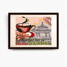Рисунок на ткани арт. VKA4406 на травяной чай в Пекин 19х24 см