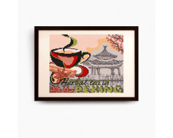Рисунок на ткани арт. VKA4406 на травяной чай в Пекин 19х24 см