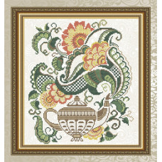 Рисунок на ткани арт. VKA4712 Цветочный чай. Чайник 29х32 см