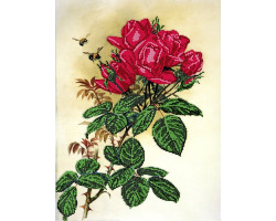 Рисунок на ткани 'Астрея Арт' арт.АСТ.70314 Розы и пчелы 2 А3 40х30см