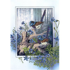 Рисунок на ткани 'Астрея Арт' арт.АСТ.71448 Весна в лесу А3 28х40см