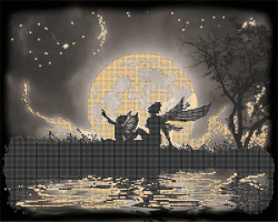 Рисунок на ткани 'Астрея Арт' арт.АСТ.72049 Ночная жизнь А3