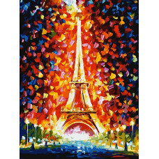 Картины по номерам Белоснежка арт.БЛ.026-AS Париж - огни Эйфелевой башни 30х40 см