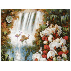 Картины по номерам Белоснежка арт.БЛ.093-AS Райский сад 30х40 см