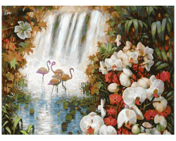 Картины по номерам Белоснежка арт.БЛ.093-AS Райский сад 30х40 см
