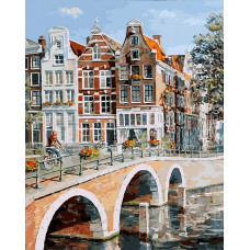 Картины по номерам Белоснежка арт.БЛ.117-AB Императорский канал в Амстердаме 40х50 см