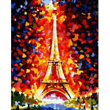 Картины по номерам Белоснежка арт.БЛ.862-AB Париж - огни Эйфелевой башни 40х50 см