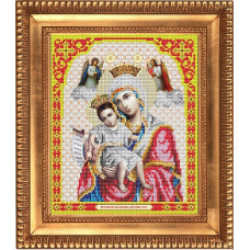 Рисунок на ткани бисером БЛАГОВЕСТ арт.И-4005 Пресвятая Богородица Достойно есть 20х25 см