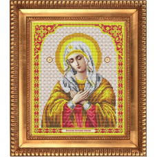 Рисунок на ткани бисером БЛАГОВЕСТ арт.И-4006 Пресвятая Богородица Умиление 20х25 см