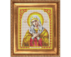 Рисунок на ткани бисером БЛАГОВЕСТ арт.И-4006 Пресвятая Богородица Умиление 20х25 см