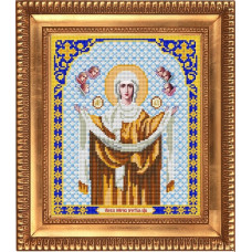 Рисунок на ткани бисером БЛАГОВЕСТ арт.И-4018 Богородица Покрова 20х25 см