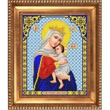 Рисунок на ткани бисером БЛАГОВЕСТ арт.И-4020 Пресвятая Богородица Отчаяных Единая Надежда 20х25 см