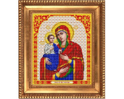 Рисунок на ткани бисером БЛАГОВЕСТ арт.И-4033 Пресвятая Богородица Троеручица 20х25 см