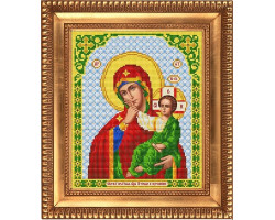 Рисунок на ткани бисером БЛАГОВЕСТ арт.И-4040 Пресвятая Богородица Отрада и Утешение 20х25 см