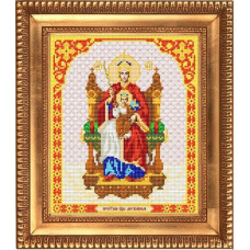 Рисунок на ткани бисером БЛАГОВЕСТ арт.И-4046 Пресвятая Богородица Державная 20х25 см