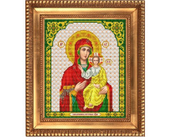 Рисунок на ткани бисером БЛАГОВЕСТ арт.И-4049 Пресвятая Богородица Смоленская 20х25 см