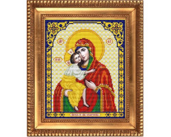 Рисунок на ткани бисером БЛАГОВЕСТ арт.И-4054 Пресвятая Богородица Феодороская 20х25 см