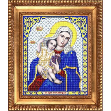 Рисунок на ткани бисером БЛАГОВЕСТ арт.И-4065 Пресвятая Богородица Покрывающая 20х25 см