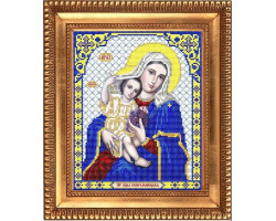 Рисунок на ткани бисером БЛАГОВЕСТ арт.И-4065 Пресвятая Богородица Покрывающая 20х25 см