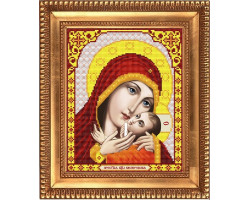 Рисунок на ткани бисером БЛАГОВЕСТ арт.И-4069 Пресвятая Богородица Касперовская 20х25 см