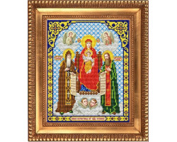 Рисунок на ткани бисером БЛАГОВЕСТ арт.И-4070 Пресвятая Богородица Успение 20х25 см