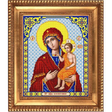 Рисунок на ткани бисером БЛАГОВЕСТ арт.И-4071 Пресвятая Богородица Воспитание 20х25 см
