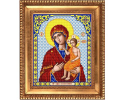 Рисунок на ткани бисером БЛАГОВЕСТ арт.И-4071 Пресвятая Богородица Воспитание 20х25 см