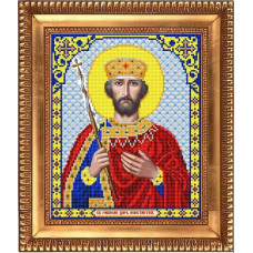 Рисунок на ткани бисером БЛАГОВЕСТ арт.И-4114 Святой Великий Царь Константин 20х25 см