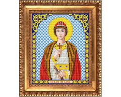 Рисунок на ткани бисером БЛАГОВЕСТ арт.И-4153 Святой Благоверный Князь 20х25 см