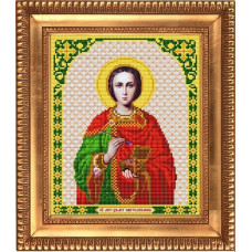 Рисунок на ткани бисером БЛАГОВЕСТ арт.И-4155 Святой Великомученик Целитель Пантелеймон 20х25 см