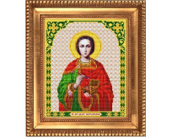 Рисунок на ткани бисером БЛАГОВЕСТ арт.И-4155 Святой Великомученик Целитель Пантелеймон 20х25 см