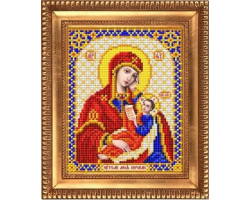Рисунок на ткани бисером БЛАГОВЕСТ арт.И-5029 Пресвятая Богородица Утоли Мои Печали 13,5х17 см