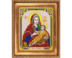 Рисунок на ткани бисером БЛАГОВЕСТ арт.И-5072 Пресвятая Богородица Козельщанская 13,5х17 см
