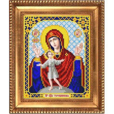 Рисунок на ткани бисером БЛАГОВЕСТ арт.И-5083 Пресвятая Богородица Теребинская 13,5х17 см