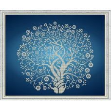 Рисунок на ткани бисером БЛАГОВЕСТ арт.К-3064 Дерево Изобилия в серебре