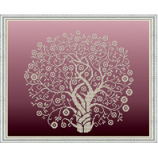 Рисунок на ткани бисером БЛАГОВЕСТ арт.К-3065 Дерево Изобилия в золоте