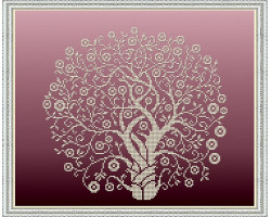 Рисунок на ткани бисером БЛАГОВЕСТ арт.К-3065 Дерево Изобилия в золоте