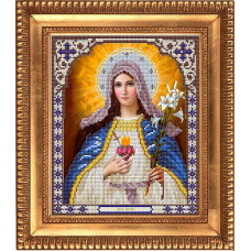 Рисунок на ткани бисером БЛАГОВЕСТ арт.К-4006 Дева Мария 20х24 см