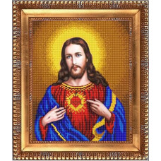 Рисунок на ткани бисером БЛАГОВЕСТ арт.К-4031 Открытое сердце Иисуса