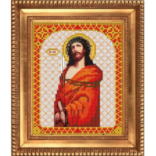 Рисунок на ткани бисером БЛАГОВЕСТ арт.К-5003 Иисус в терновом венце 13,5х17 см