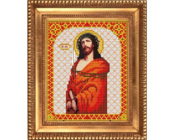 Рисунок на ткани бисером БЛАГОВЕСТ арт.К-5003 Иисус в терновом венце 13,5х17 см