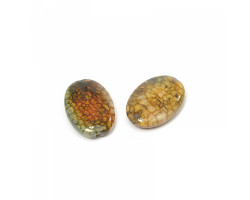 Бусины натуральный камень Агат арт.МБ.5267 20х10х7 мм овальный цв. в ассортименте