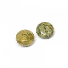 Бусины натуральный камень Риолит арт.МБ.06502 зеленый 20мм