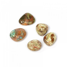 Бусины натуральный камень Яшма арт.МБ.4268 14х10х7 мм кубический цв. Микс 1