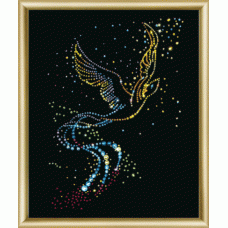 Набор 'ЧМ' арт. КС-021 для изготовления картины со стразами 'Птица счастья' 24х29,5 см