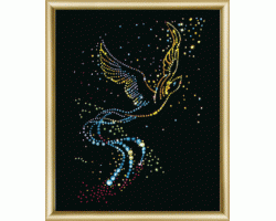 Набор 'ЧМ' арт. КС-021 для изготовления картины со стразами 'Птица счастья' 24х29,5 см