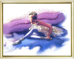 Набор 'ЧМ' арт. КС-028 для изготовления картины со стразами 'Балерина' 29,5х24 см