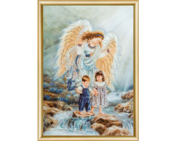 Набор 'ЧМ' арт. КС-038/1 для изготовления картины со стразами 'Ангел и дети' 30,3х42 см