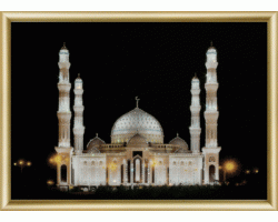 Набор 'ЧМ' арт. КС-045 для изготовления картины со стразами 'Мечеть' 42х30,3 см
